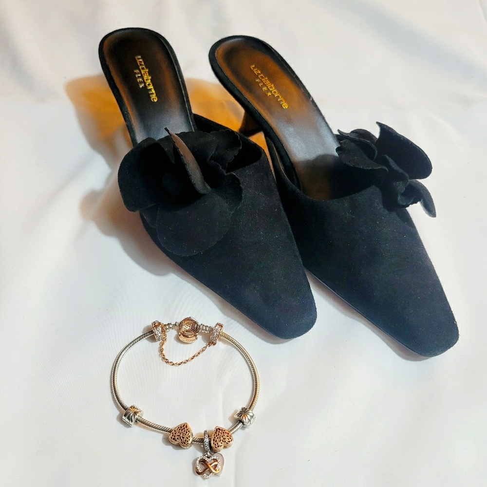 On sale! Liz Claiborne Slip On Heels - Size: 7.5